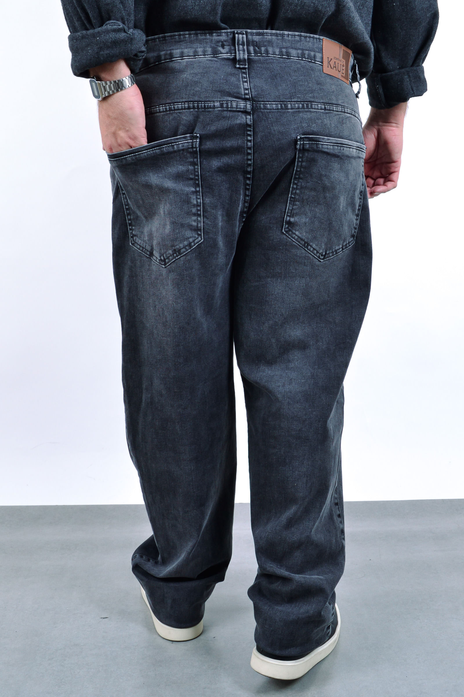 Calca reta black jeans estonada masculina_0103_4